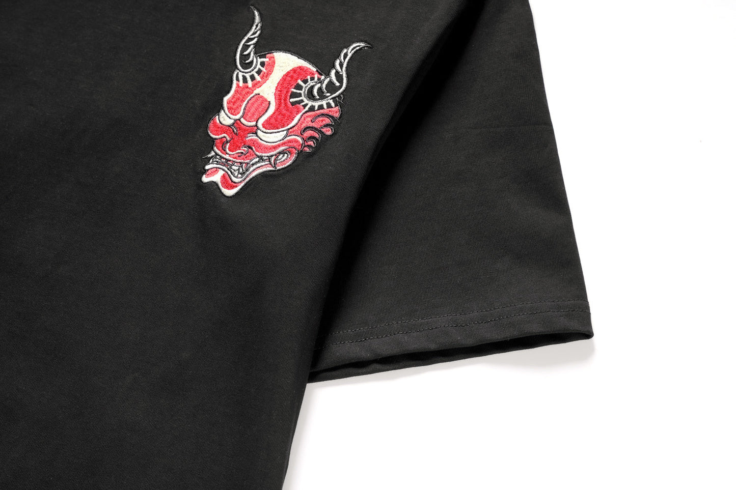 Red Demon Embroidered Tee
