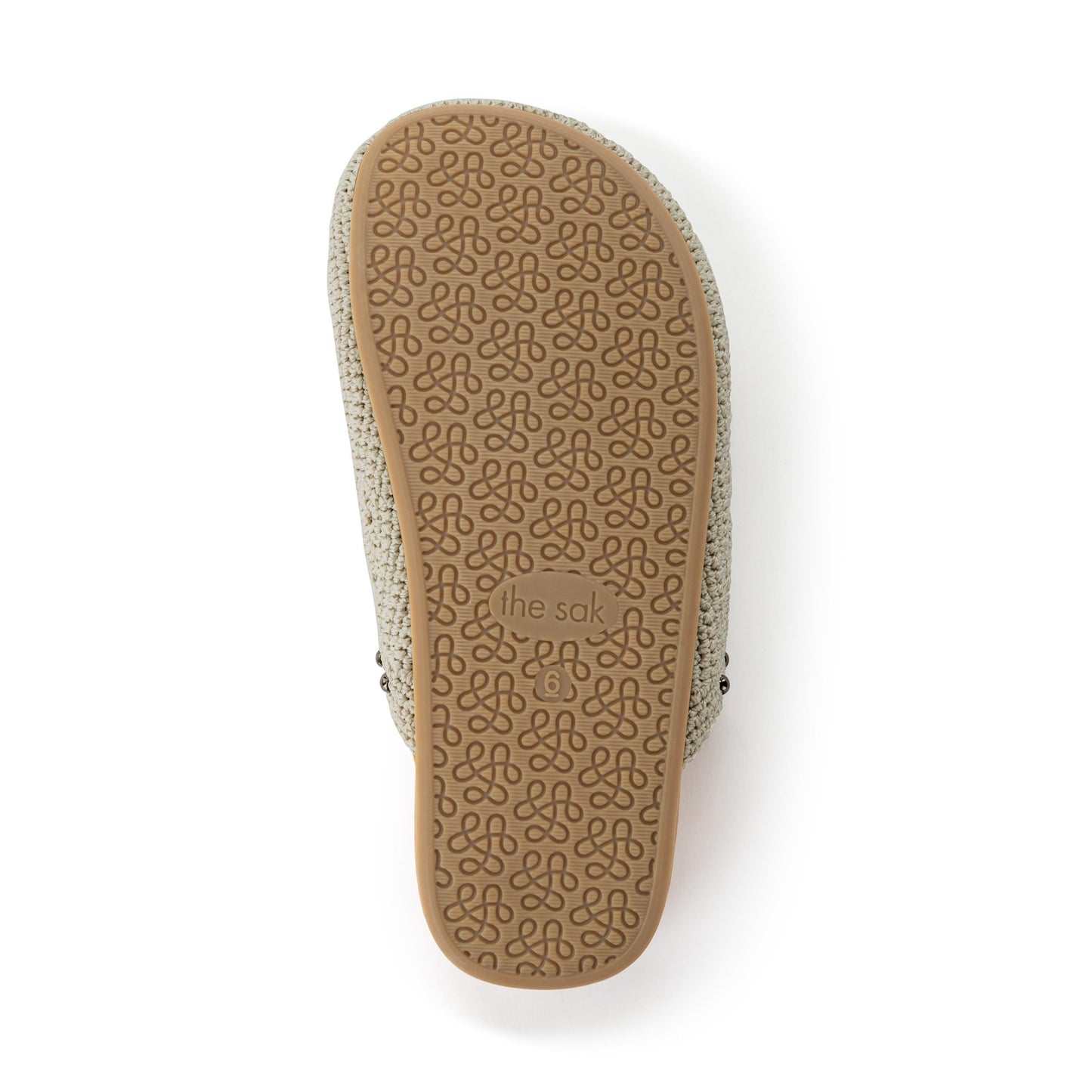 Bolinas Clog - Hand Crochet | Natural Grey Medallion