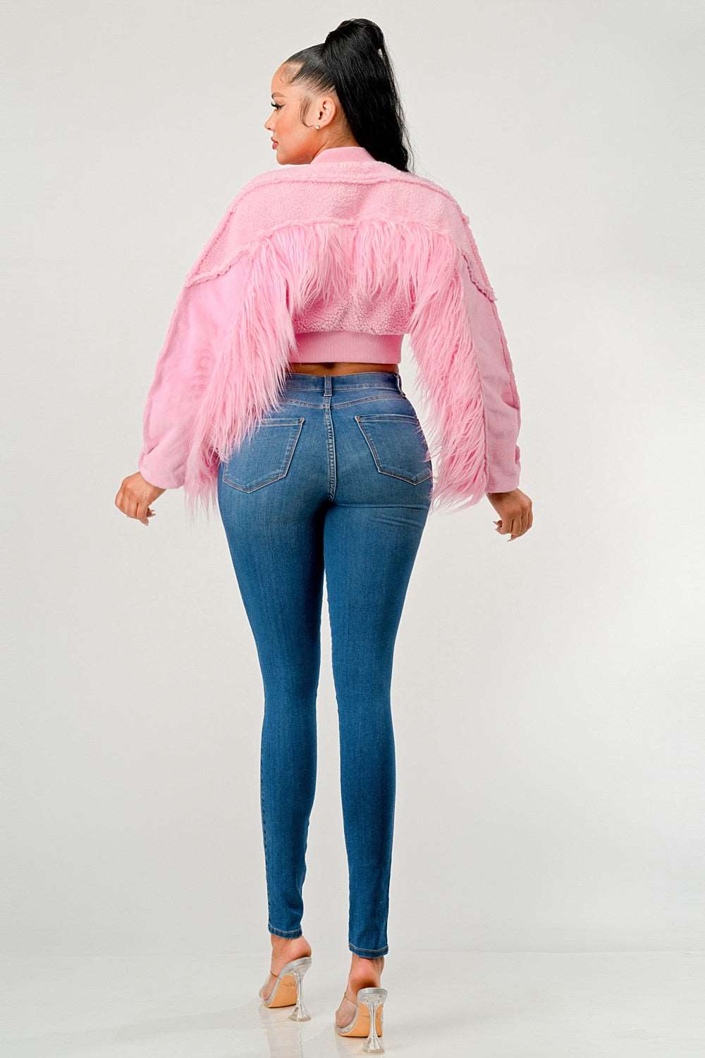 Rodeo Queen Sherpa Fur Pink Jacket