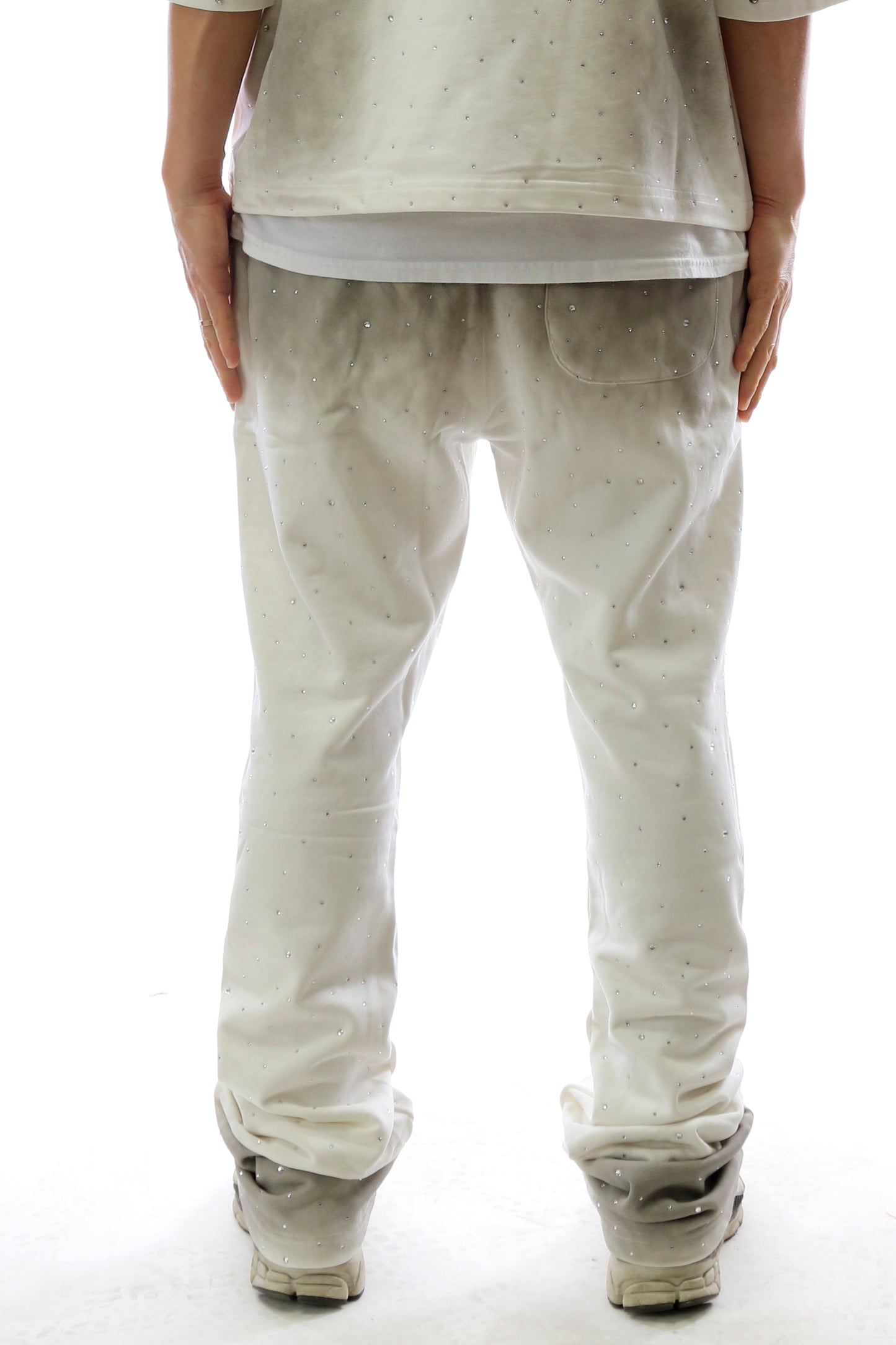 Washed French Terry Stacked Jogger Pants