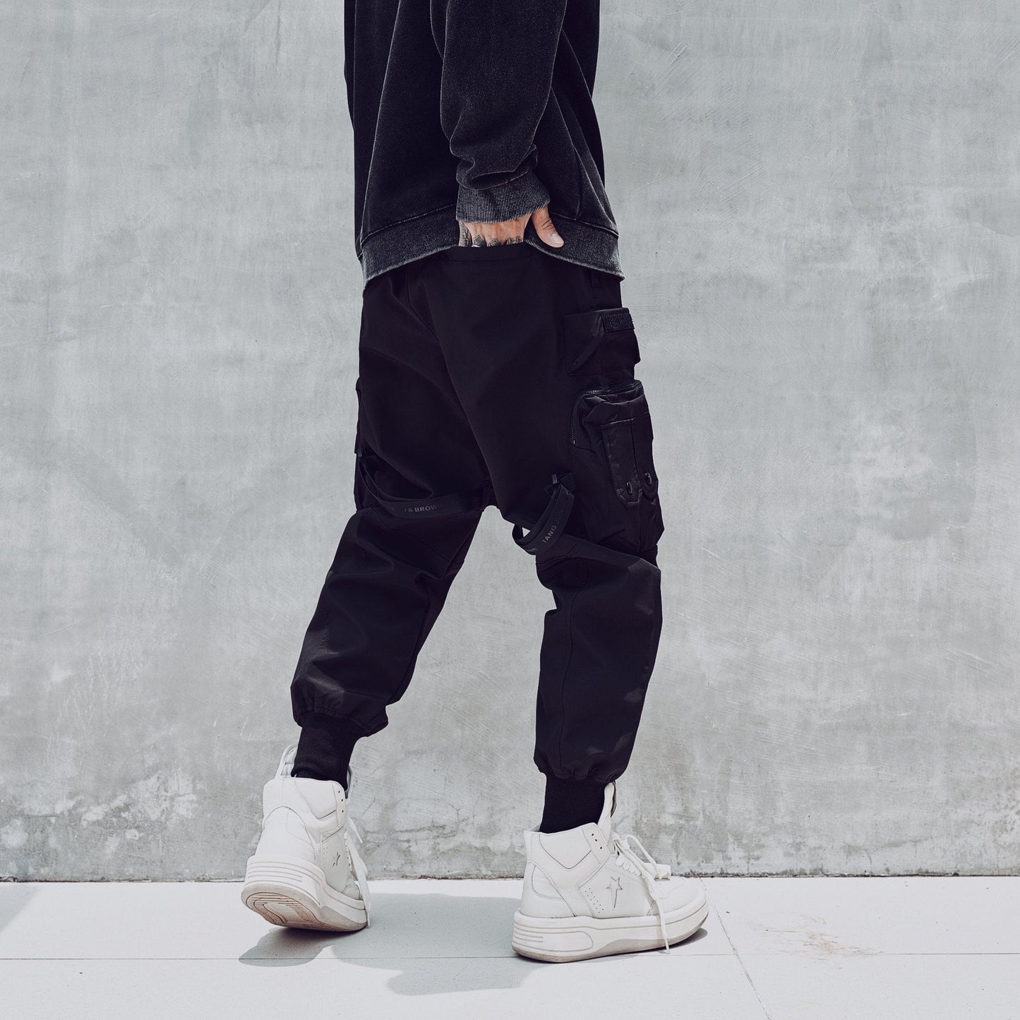 Paratrooper Joggers | Matte Black