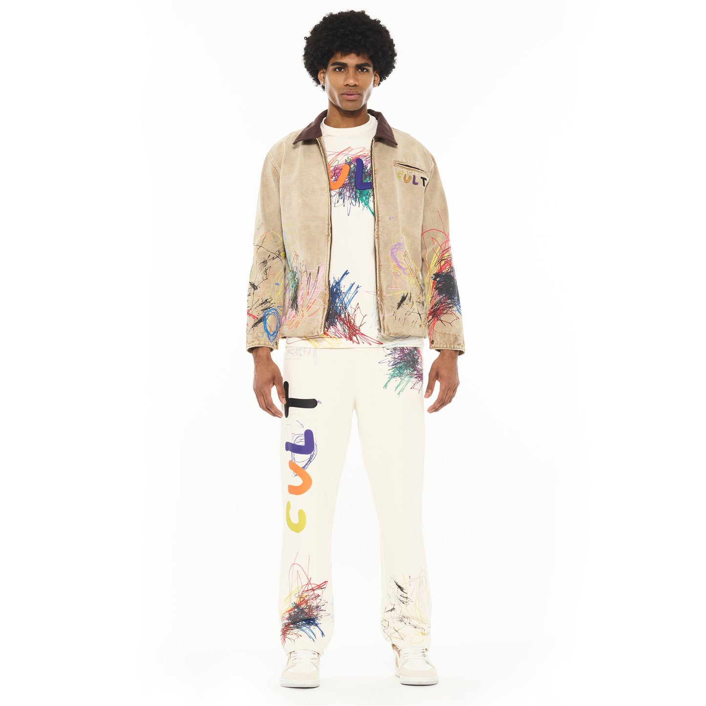 Canvas Workwear Jacket in Scribble