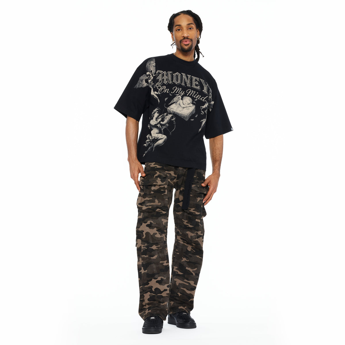 Grunge Baggy Cargo 610 Jeans In Java Camo