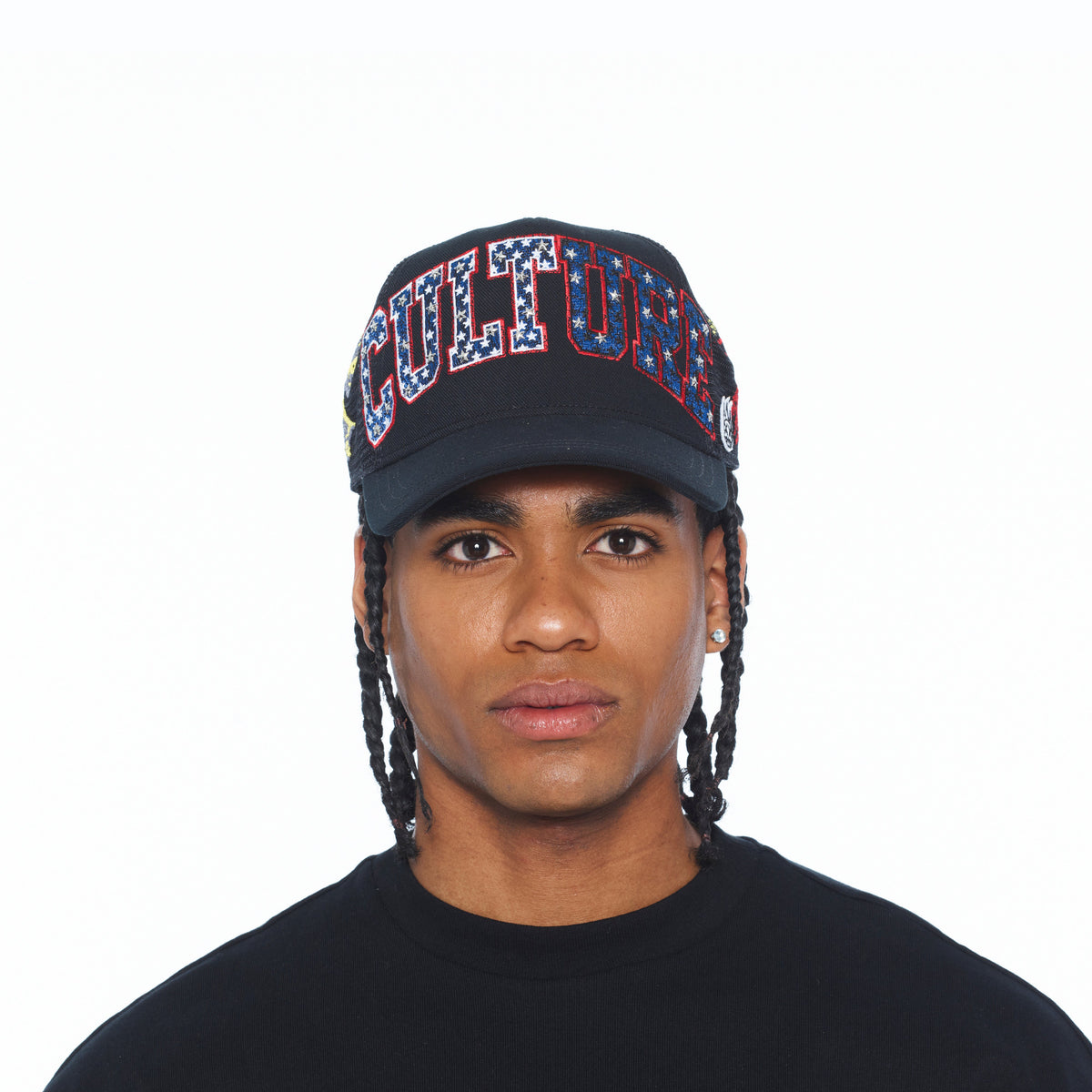 Mesh Back Trucker Hat "Culture" | Black