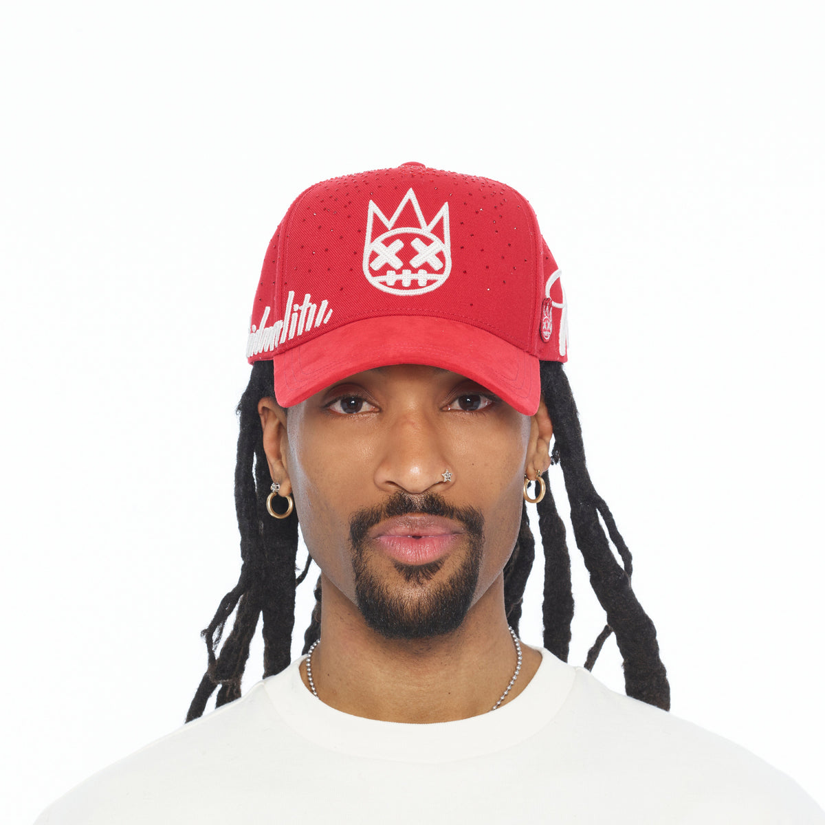 A Frame Trucker Hat "Crystal Burst" | Racing Red