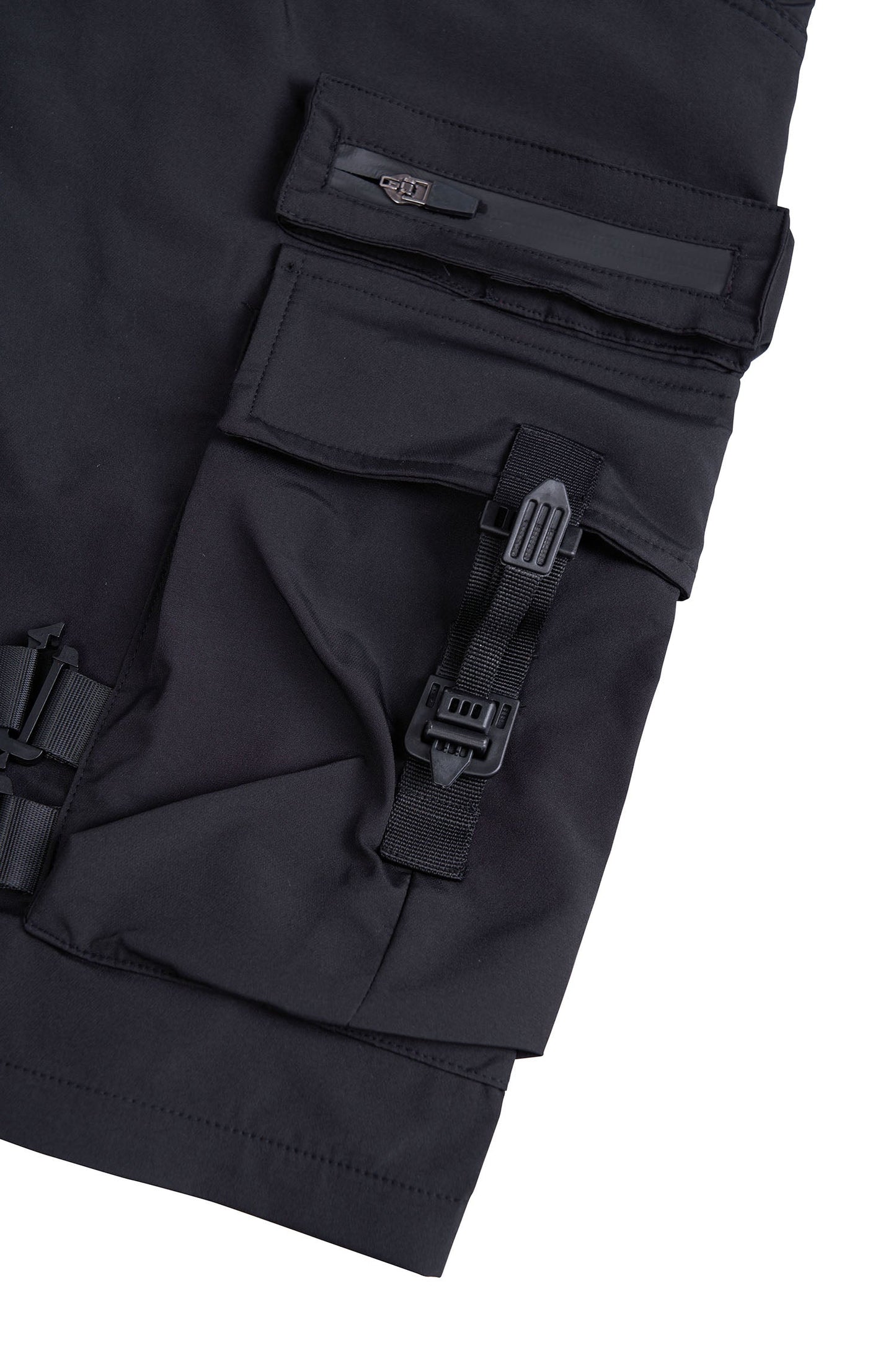 Paratrooper Matte Black Shorts