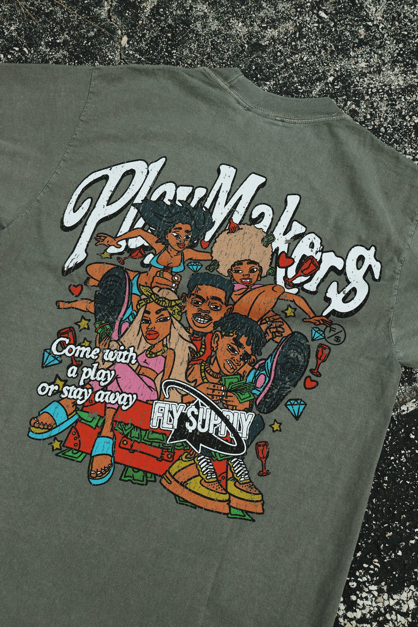 Play Makers Tee | Cement