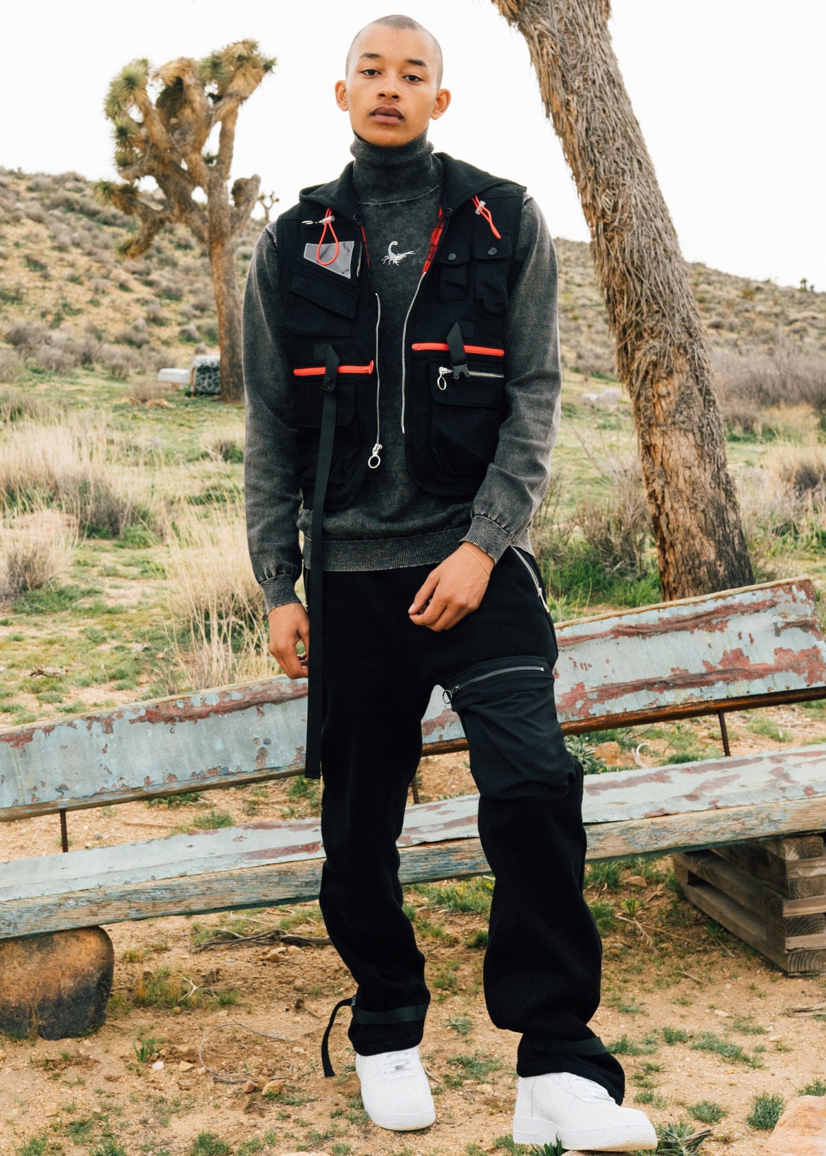 Utility Fashion Vest | Black