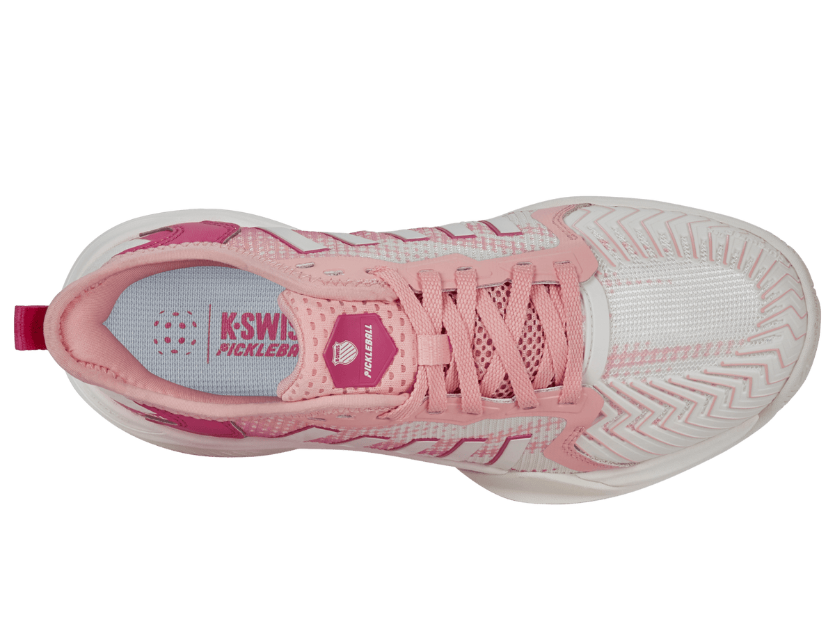 K-Swiss Women's Pickleball Supreme Shoes – Cloud Dancer/Raspberry Sorbet