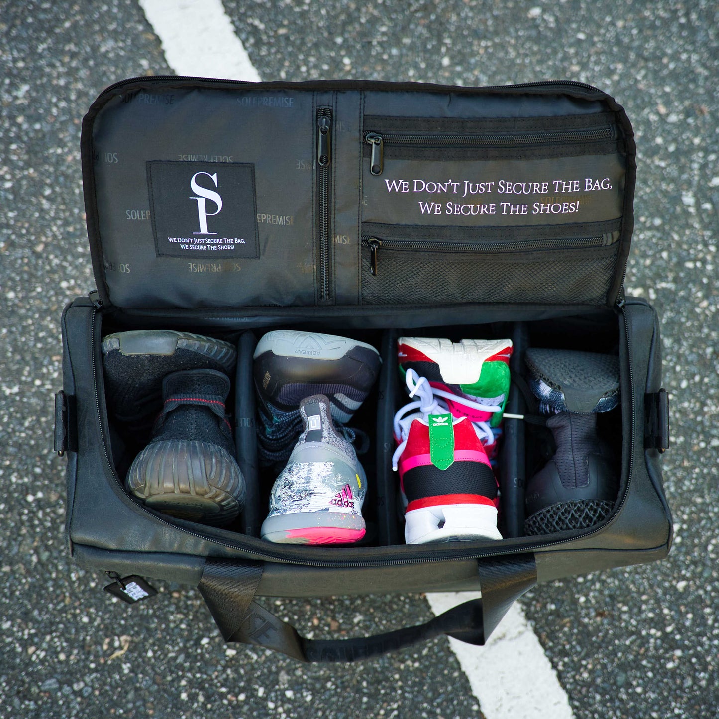 Leather Sneaker Duffle | Black