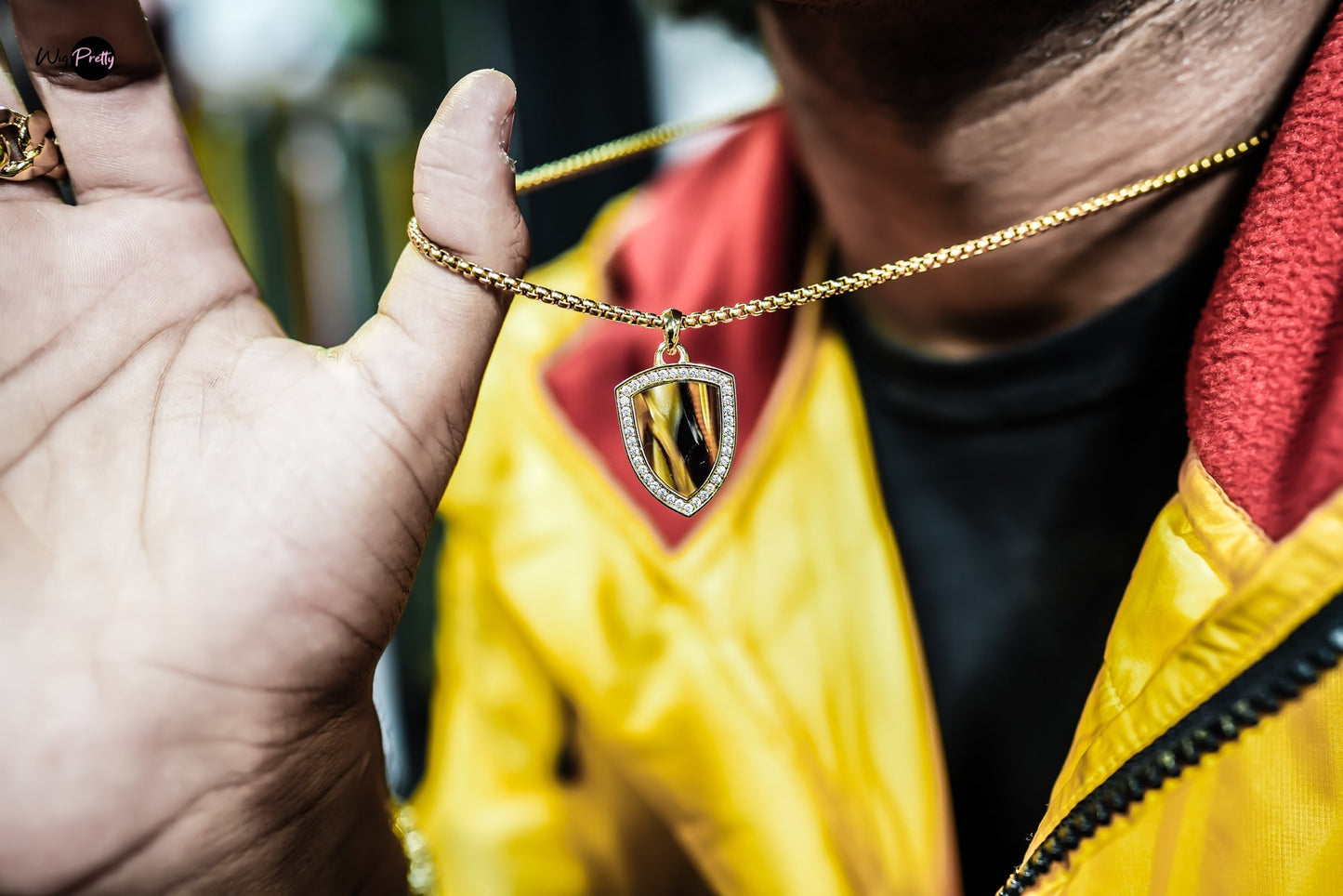 Tiger Eye Shield | 18K