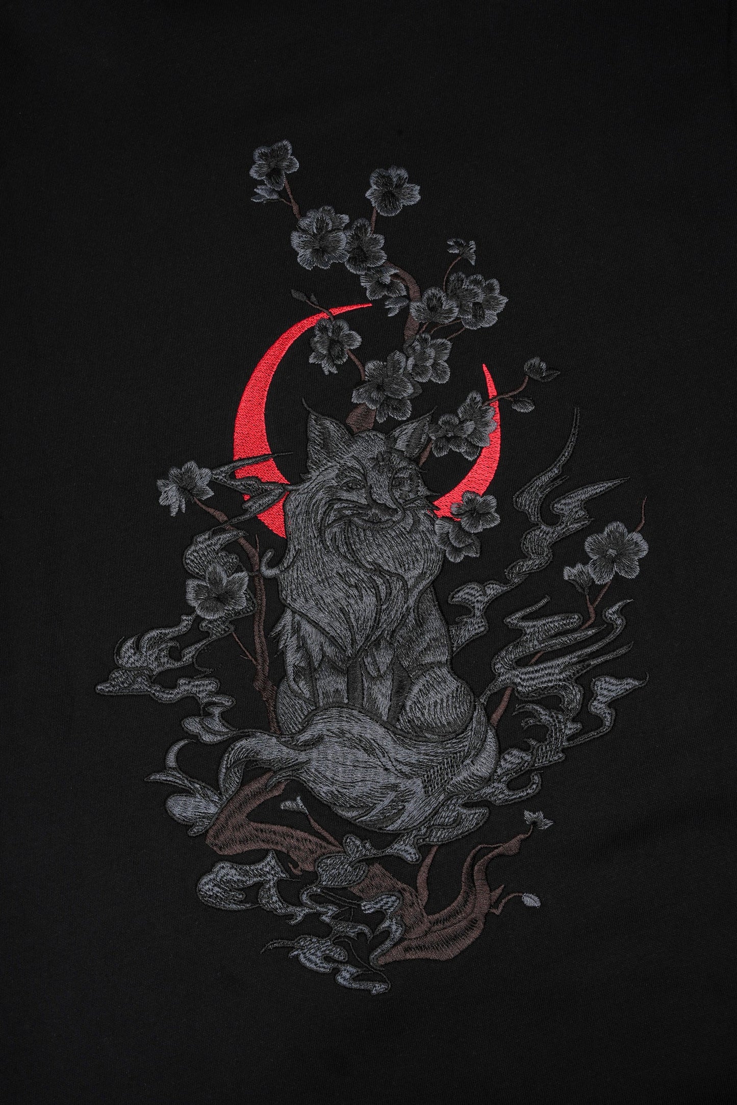 Moon Fox Embroidered Tee