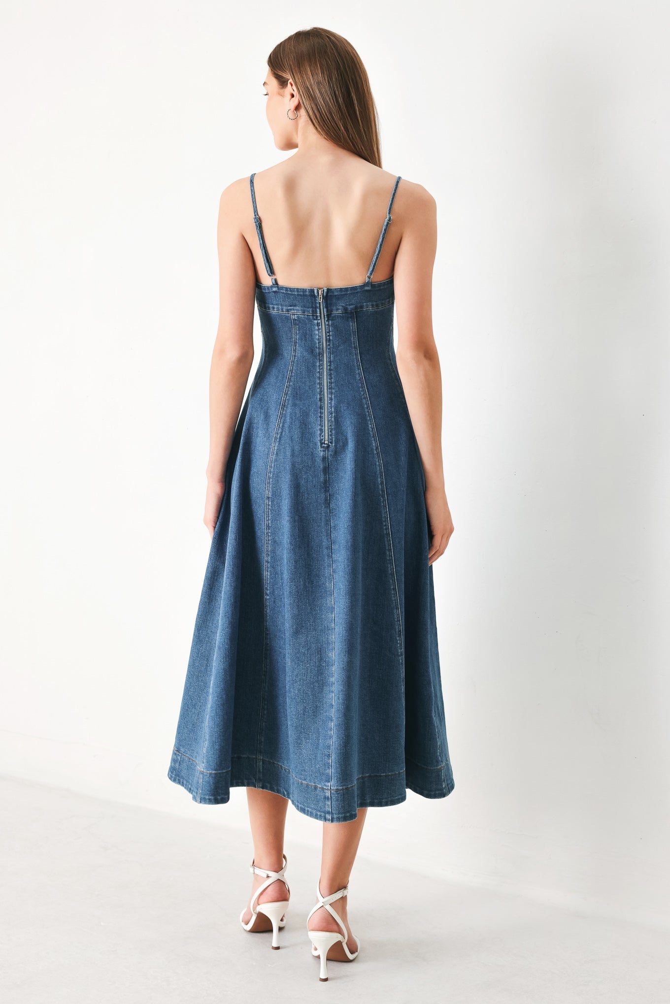 Indigo Denim midi Dress