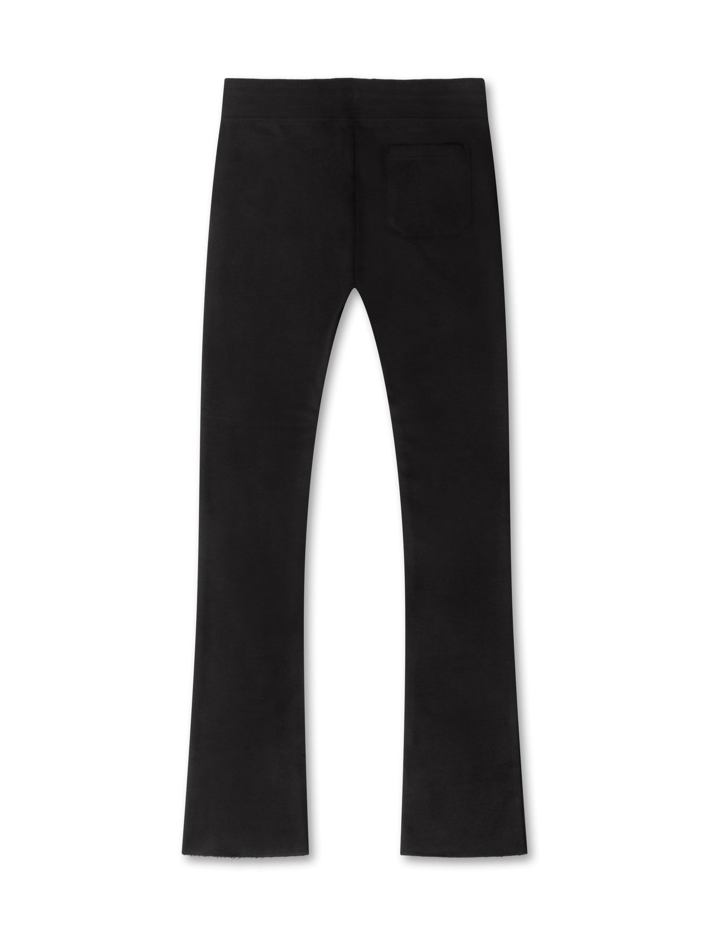 Uptown Fleece Stacked Sweatpants | Black