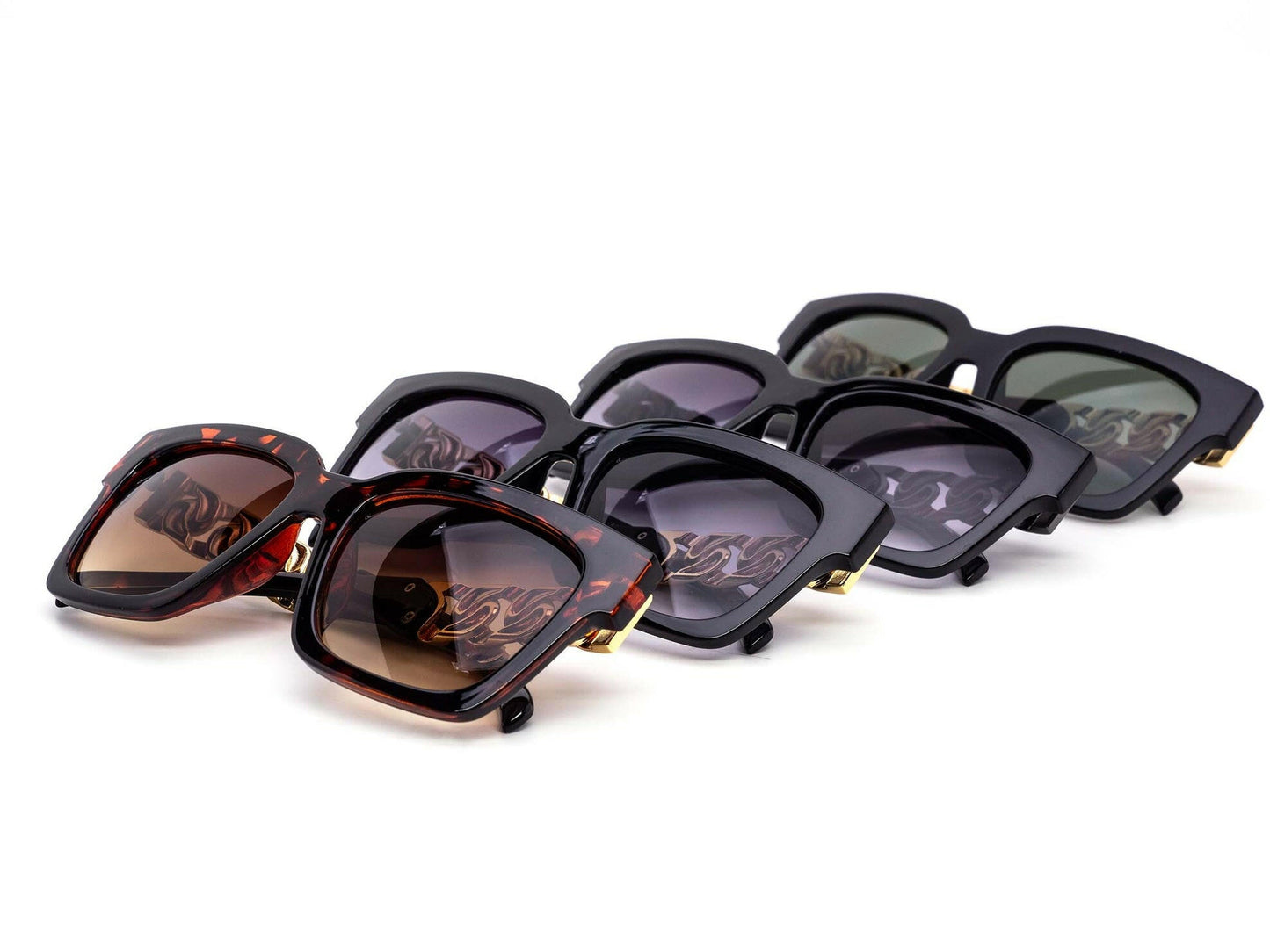 Minimalist Chunky Cuban Chain Sunglasses