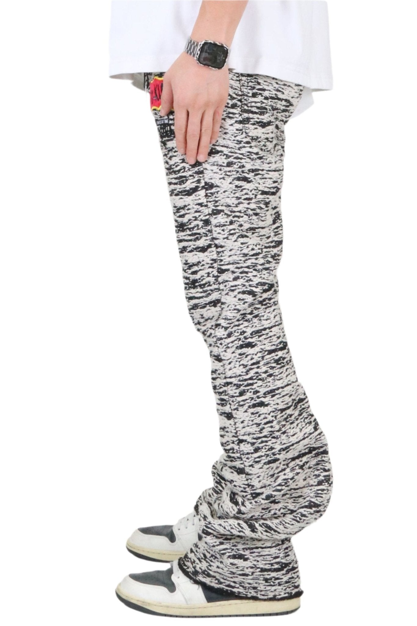 Kirk Jacquard Denim Pants | Stacked