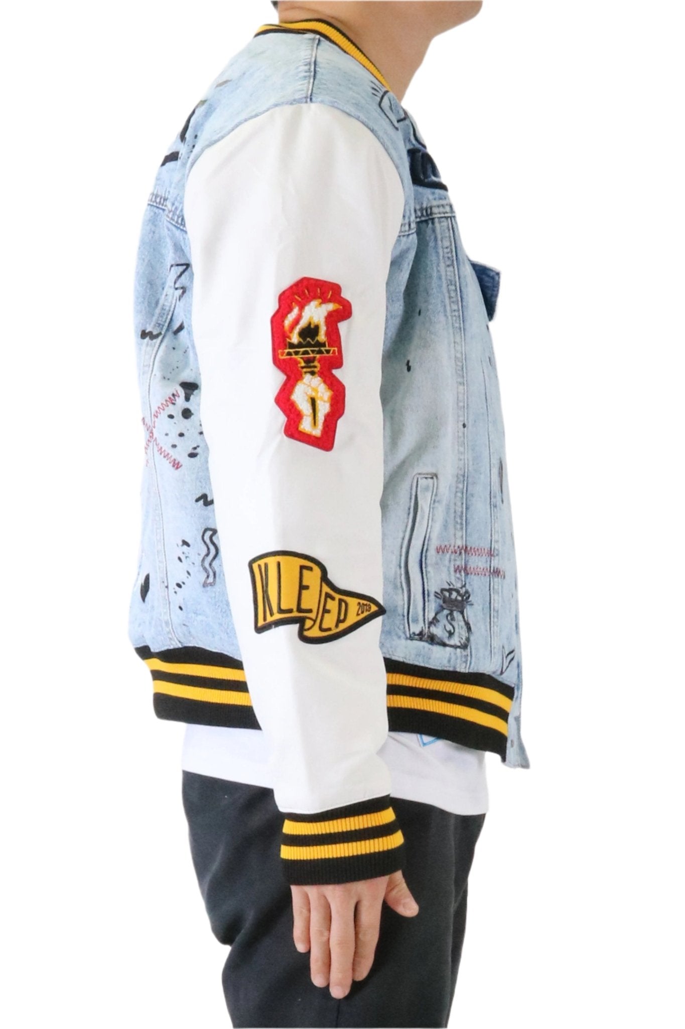 Nila Padded Washing Denim Bomber Jacket