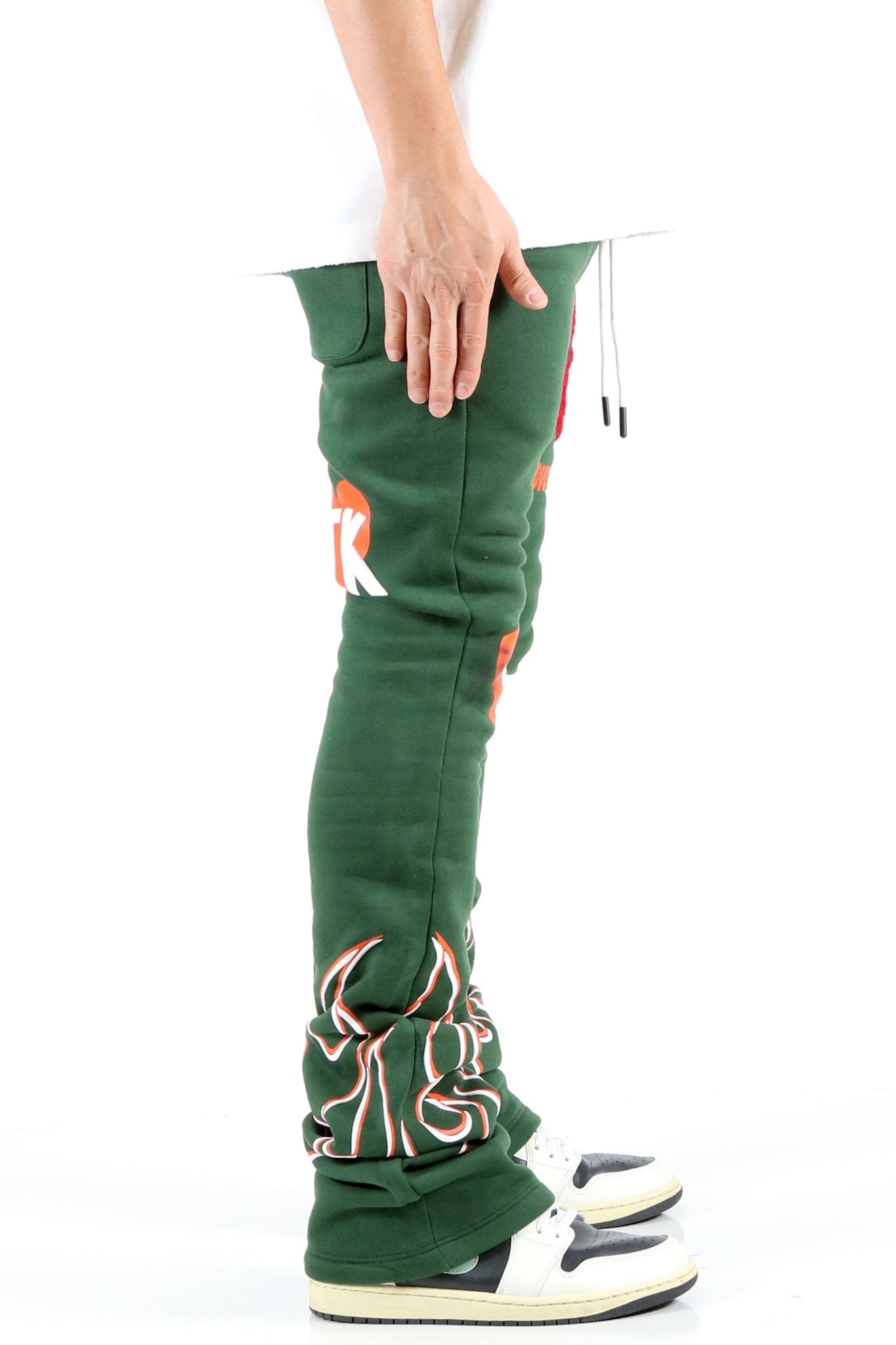 Medusa Brushed Skinny Slare Stacked Pants