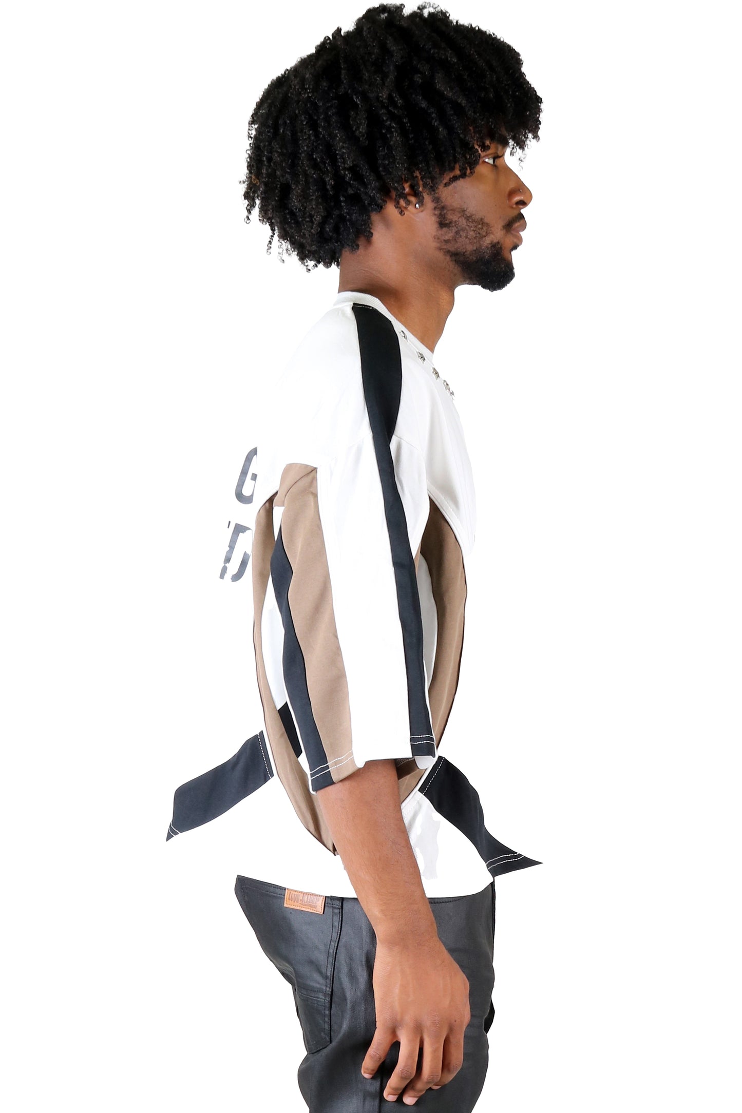 S/N Jersey 3/4 Sleeve Crop Top Tee