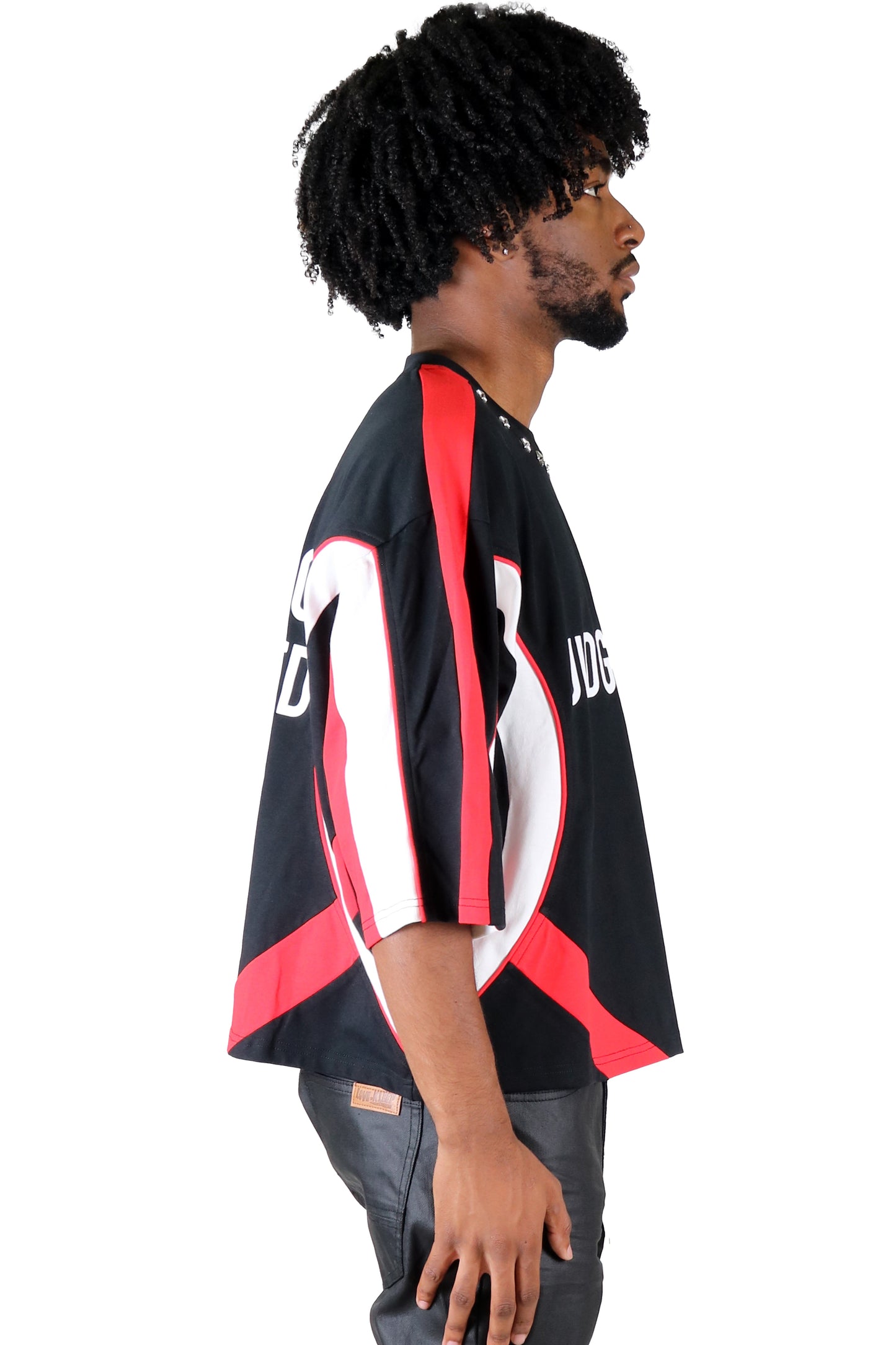 Jersey 3/4 Sleeve Crop Top Tee