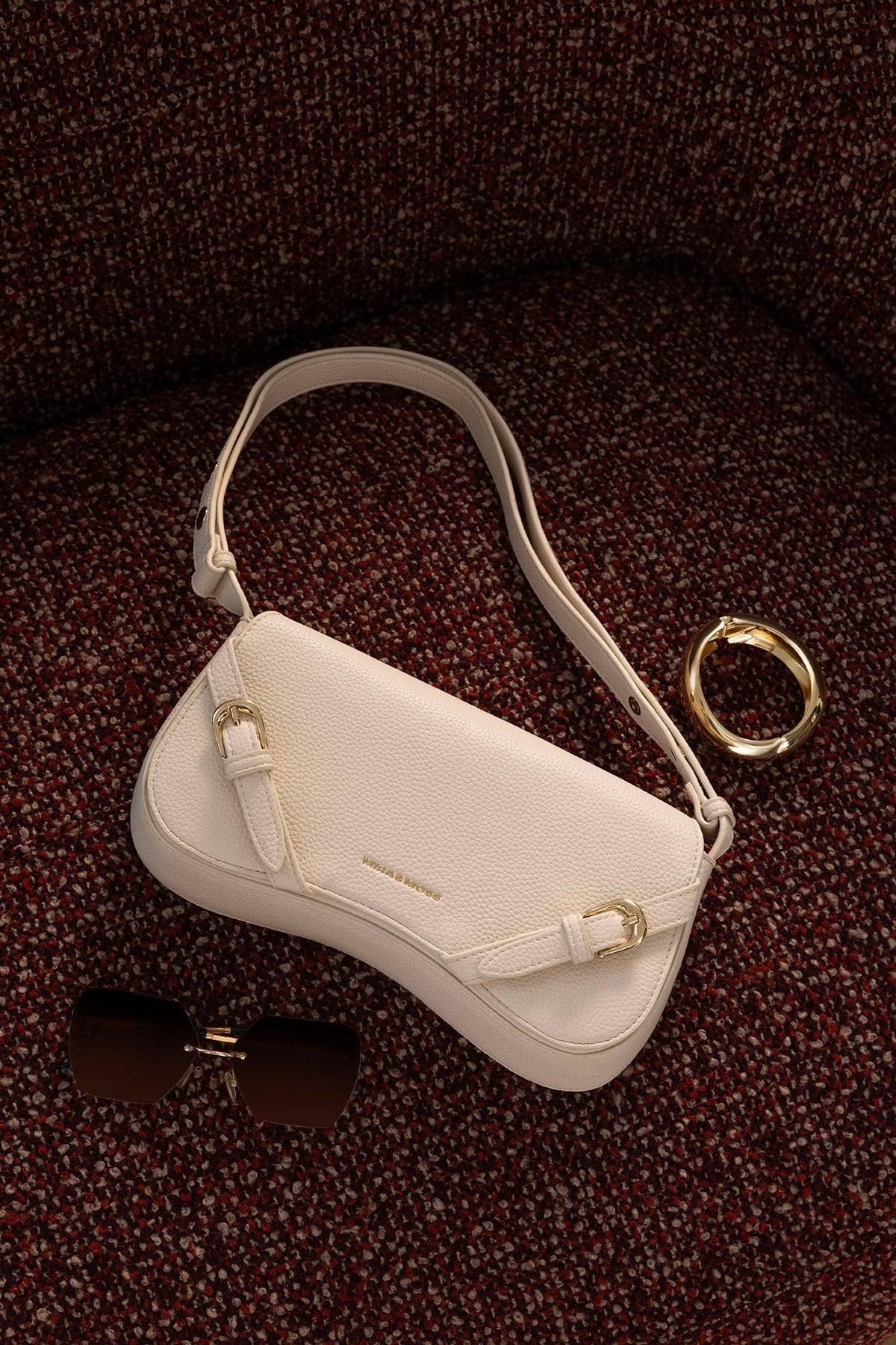 Mira & Moss Clara Shoulder Bag - Opal White