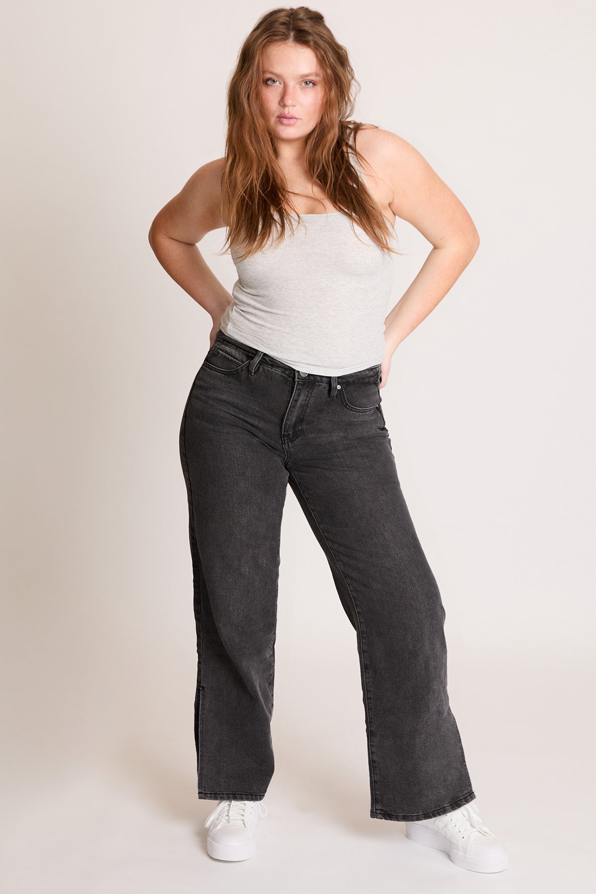 Dream 90s Straight Slit Jeans