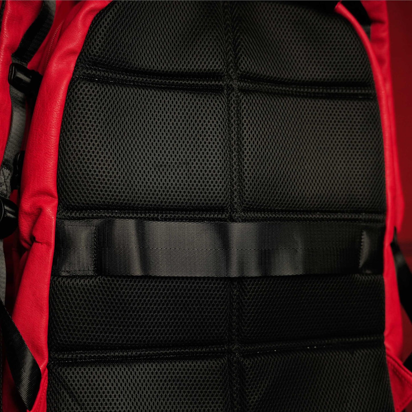 Leather Luxury Carry-On Backpack | Red