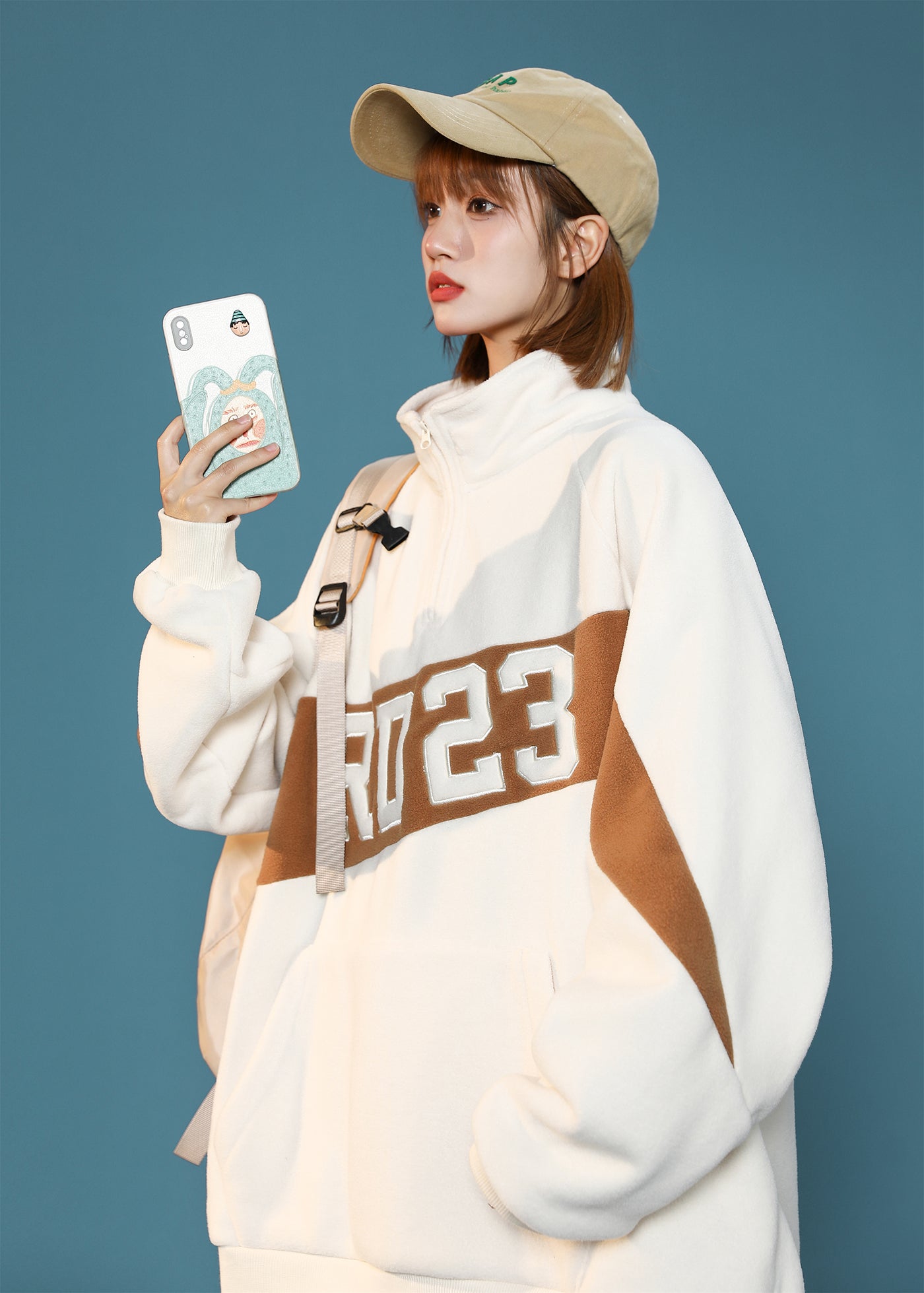 Quarter Zip Up Sweatshirt