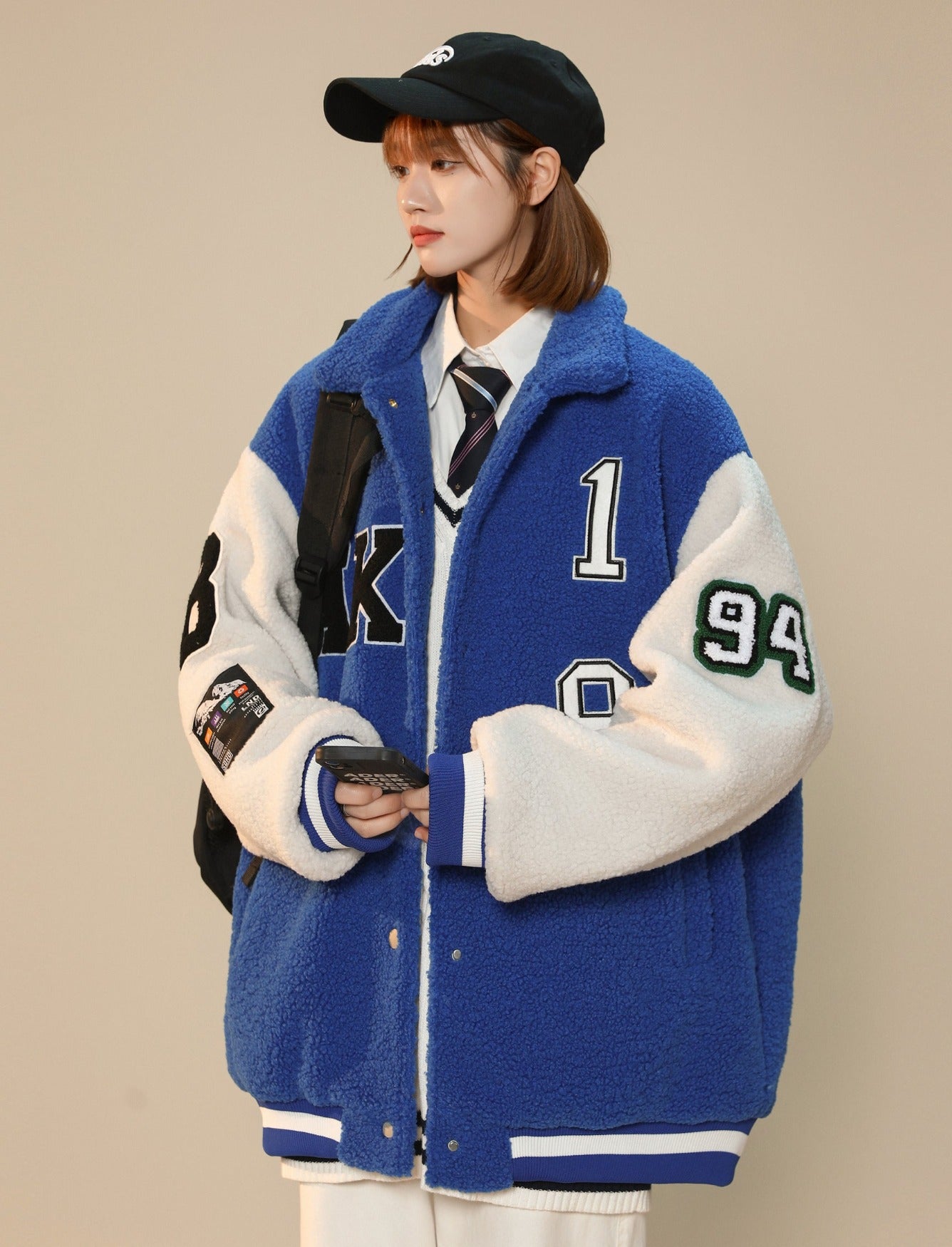 Year 94 Furry Varsity Jacket