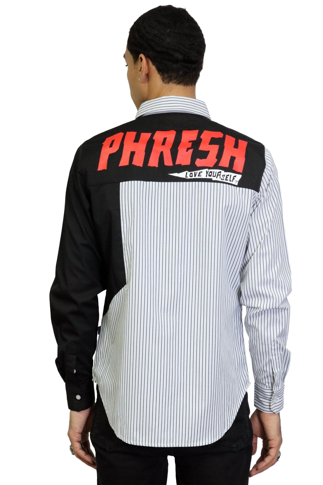 Kao Pinstripe Button Down Shirt