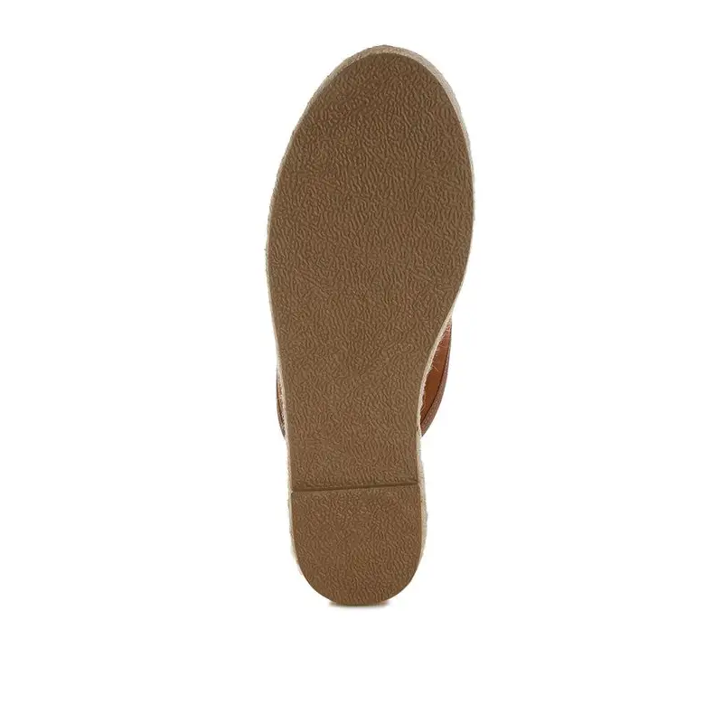 Nazaya Horsebit Detail Espadrilles Mules.