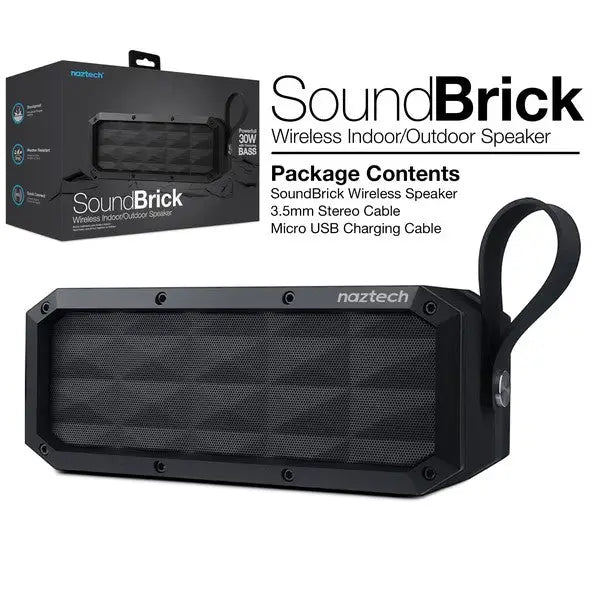 Naztech SoundBrick Indoor/Outdoor Portable Speaker.