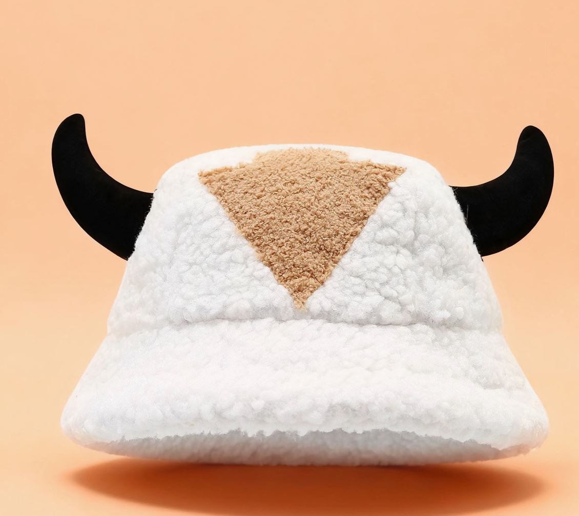 Fleece Horn Ear Bucket Hat
