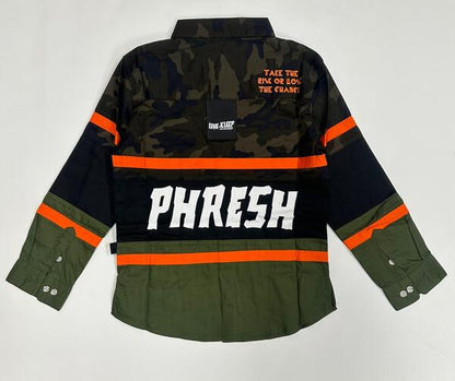 Premium Twill Shirt With Multi Color Cut-blocks