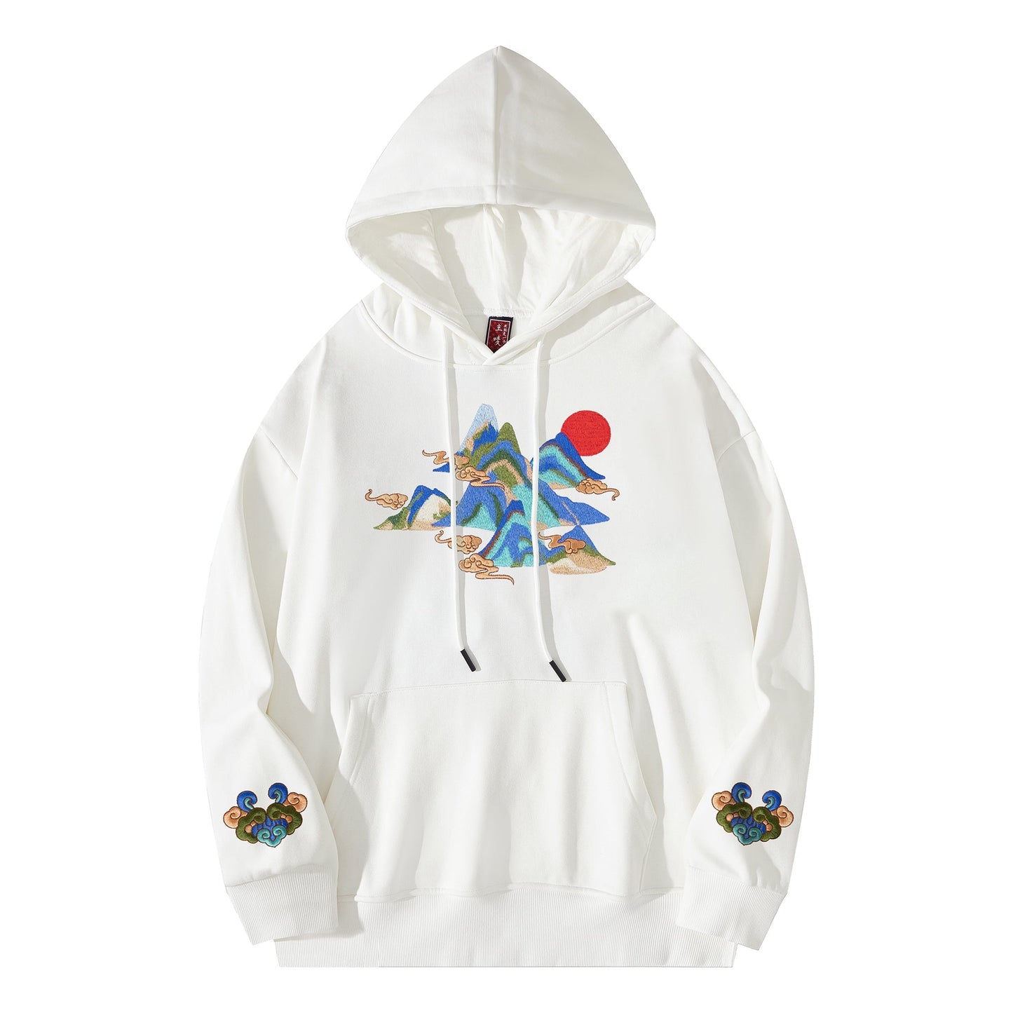 Mountains Embroidery Hoodie