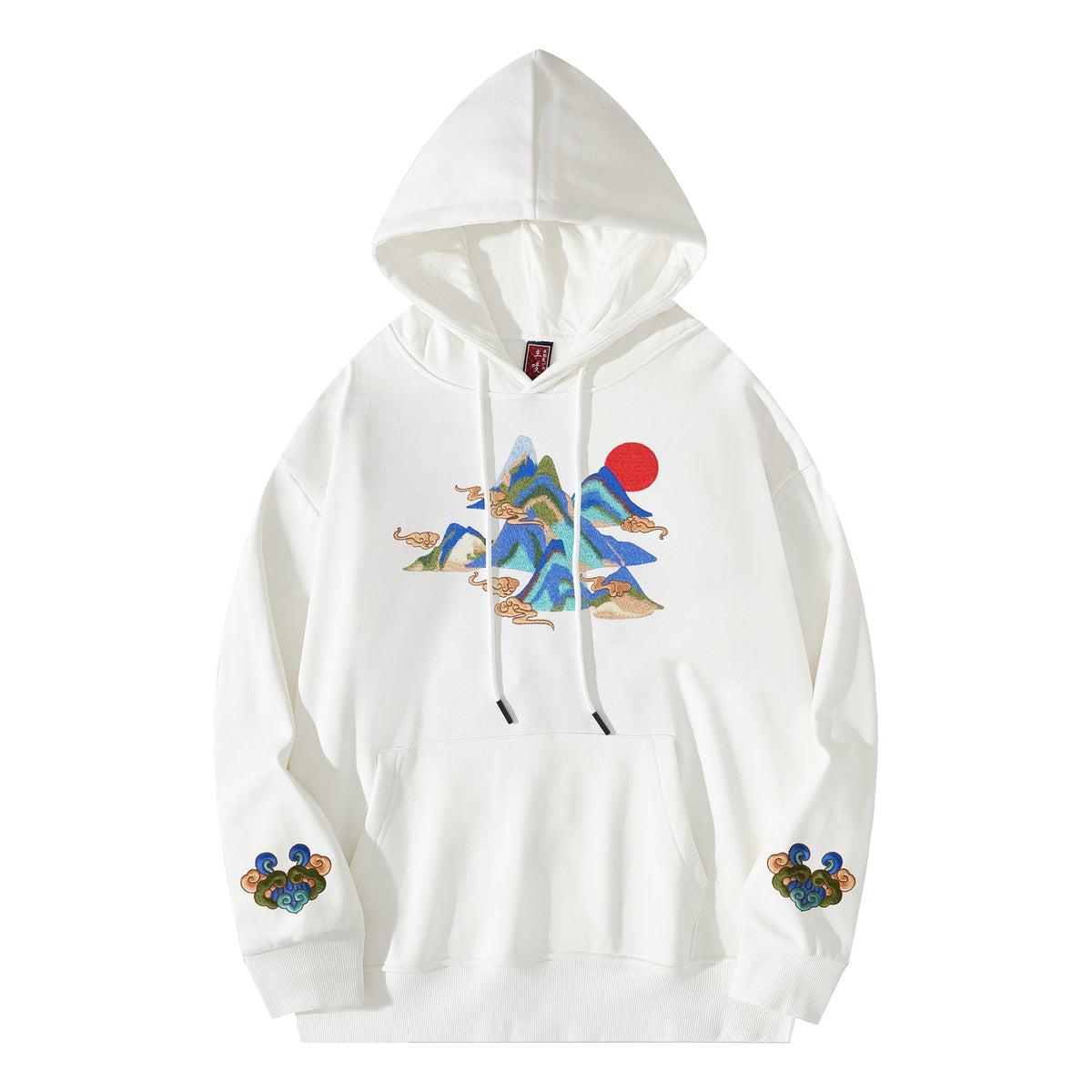 Mountains Embroidery Hoodie