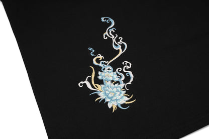 Blue Kirin Embroidered Tee