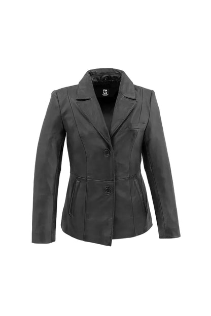 Gray peacoat on a white background