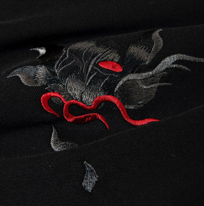 Reindeer Embroidery Hoodie
