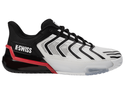 K-Swiss Men's Ultrashot 4 Court Shoes – White/Black/Mars Red