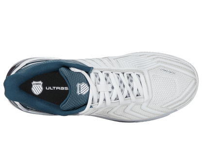K-Swiss Men's Ultrashot 4 Clay Tennis Shoes – White/Stargazer/Neon Blaze
