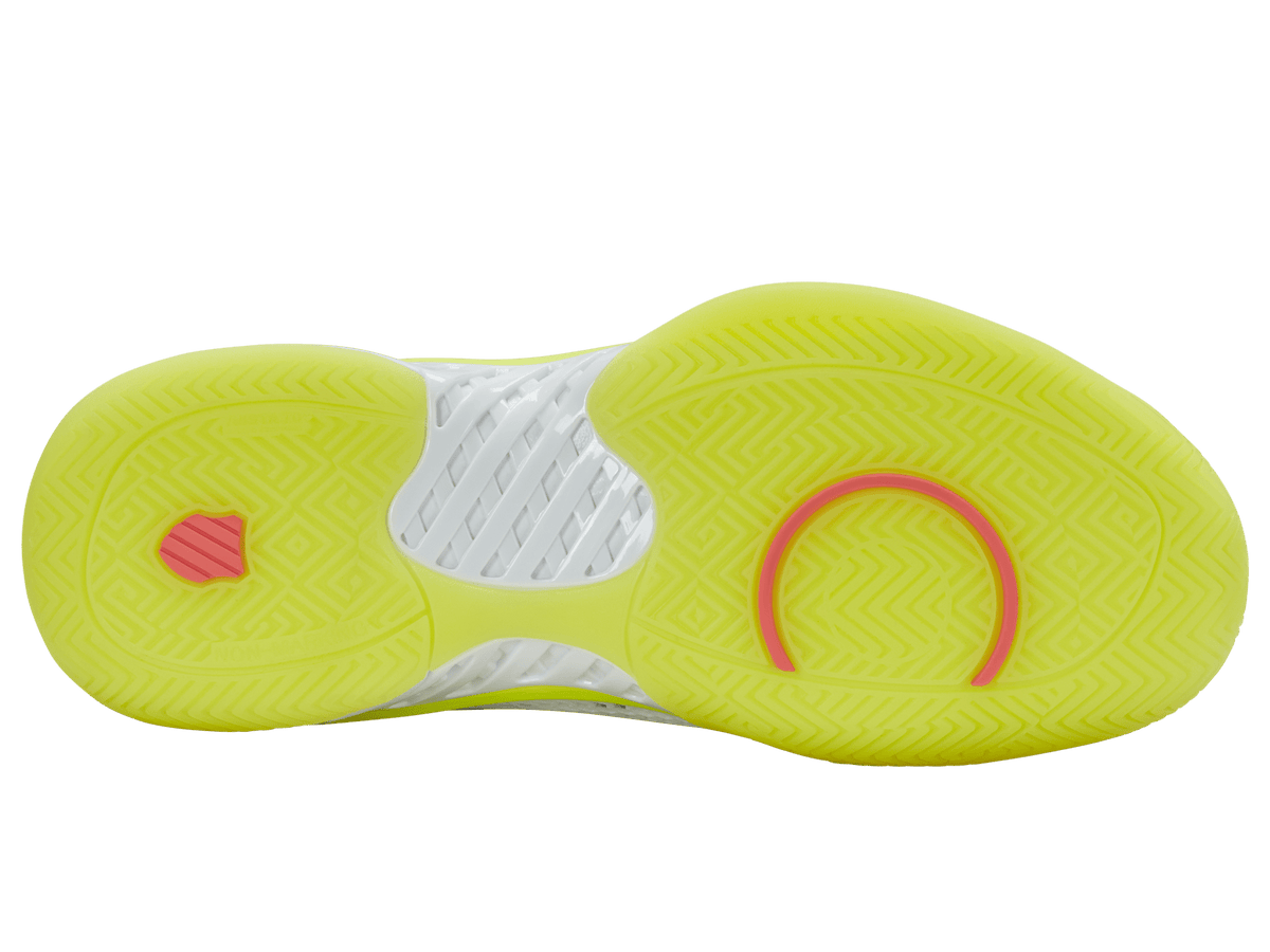 K-Swiss Men's Express Light Pickleball Shoes – White/Neon Lime/Eden