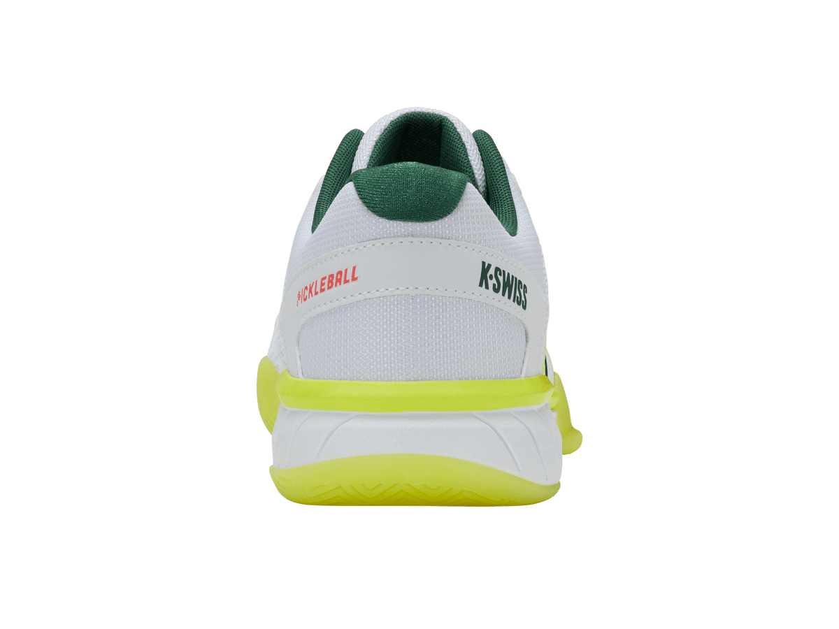 K-Swiss Men's Express Light Pickleball Shoes – White/Neon Lime/Eden