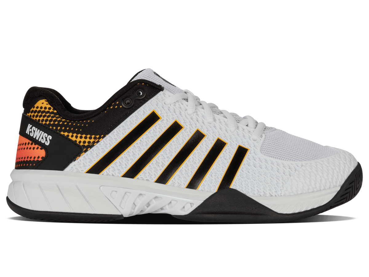K-Swiss men's Express Light Pickleball shoe in White/Daffodil.