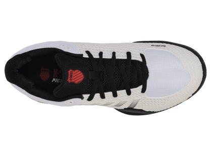 K-Swiss Men's Express Light Pickleball Shoes – White/Black/High Risk Red