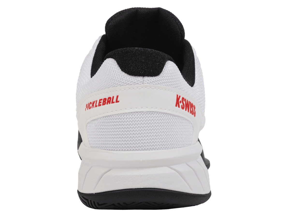 K-Swiss Men's Express Light Pickleball Shoes – White/Black/High Risk Red