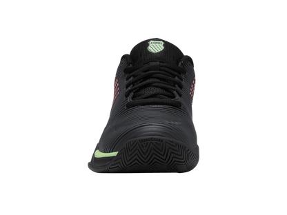 K-Swiss Men's Hypercourt Express 2 Tennis Shoes – Black/Soft Neon Green/Neon Lava