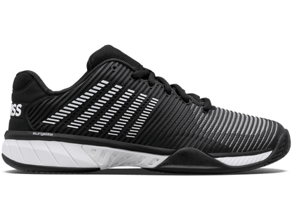 K-Swiss Men's Hypercourt Express 2 Court Shoes – Black/White/High Rise