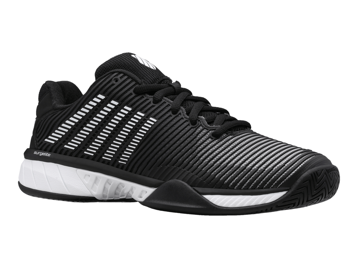 K-Swiss Men's Hypercourt Express 2 Court Shoes – Black/White/High Rise