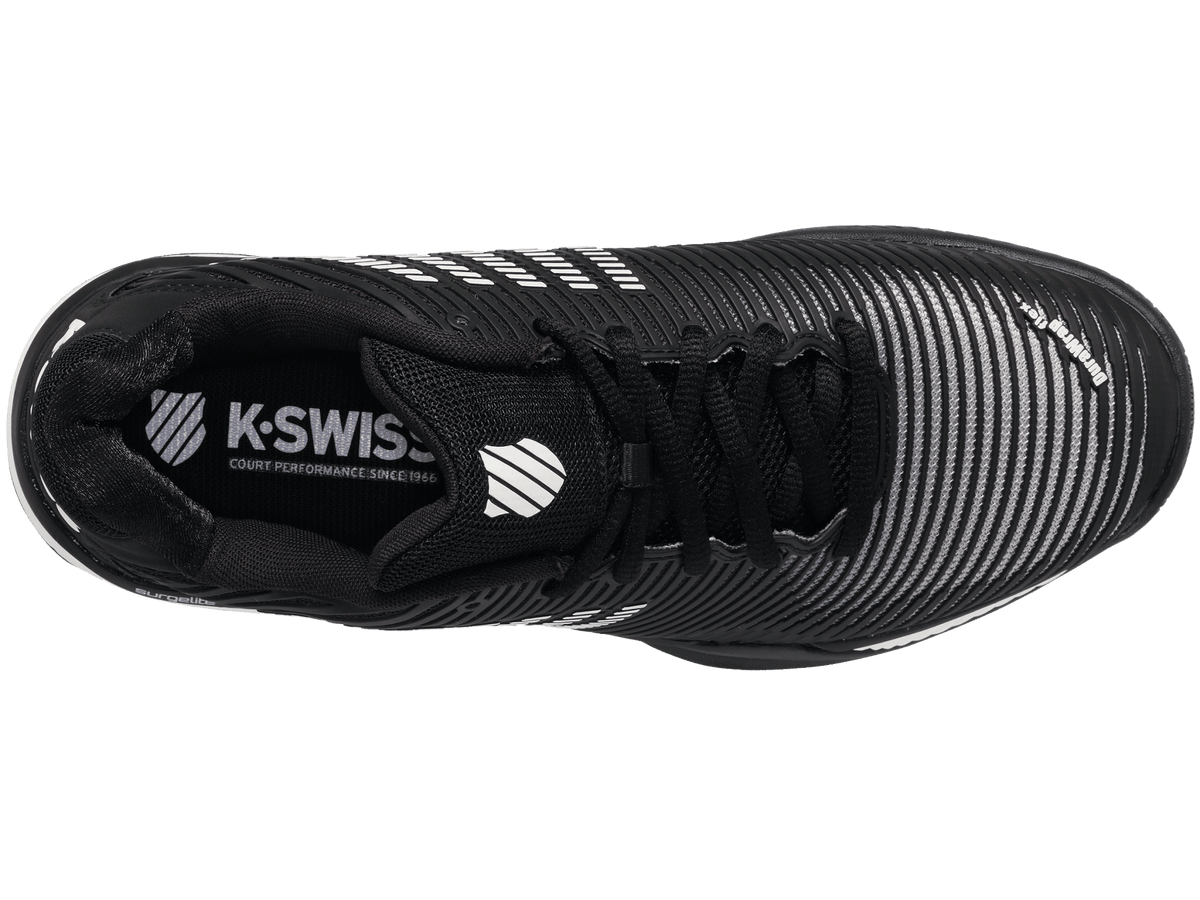 K-Swiss Men's Hypercourt Express 2 Court Shoes – Black/White/High Rise